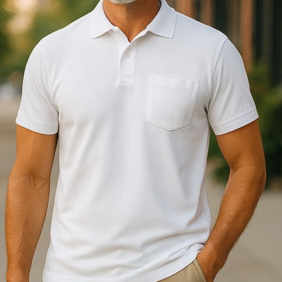 CREMIEUX- MOISTURE MANAGEMENT, POLO SHIRTS FOR MEN, 94% Polyester, 6% Spandex, - Picture 3 of 16